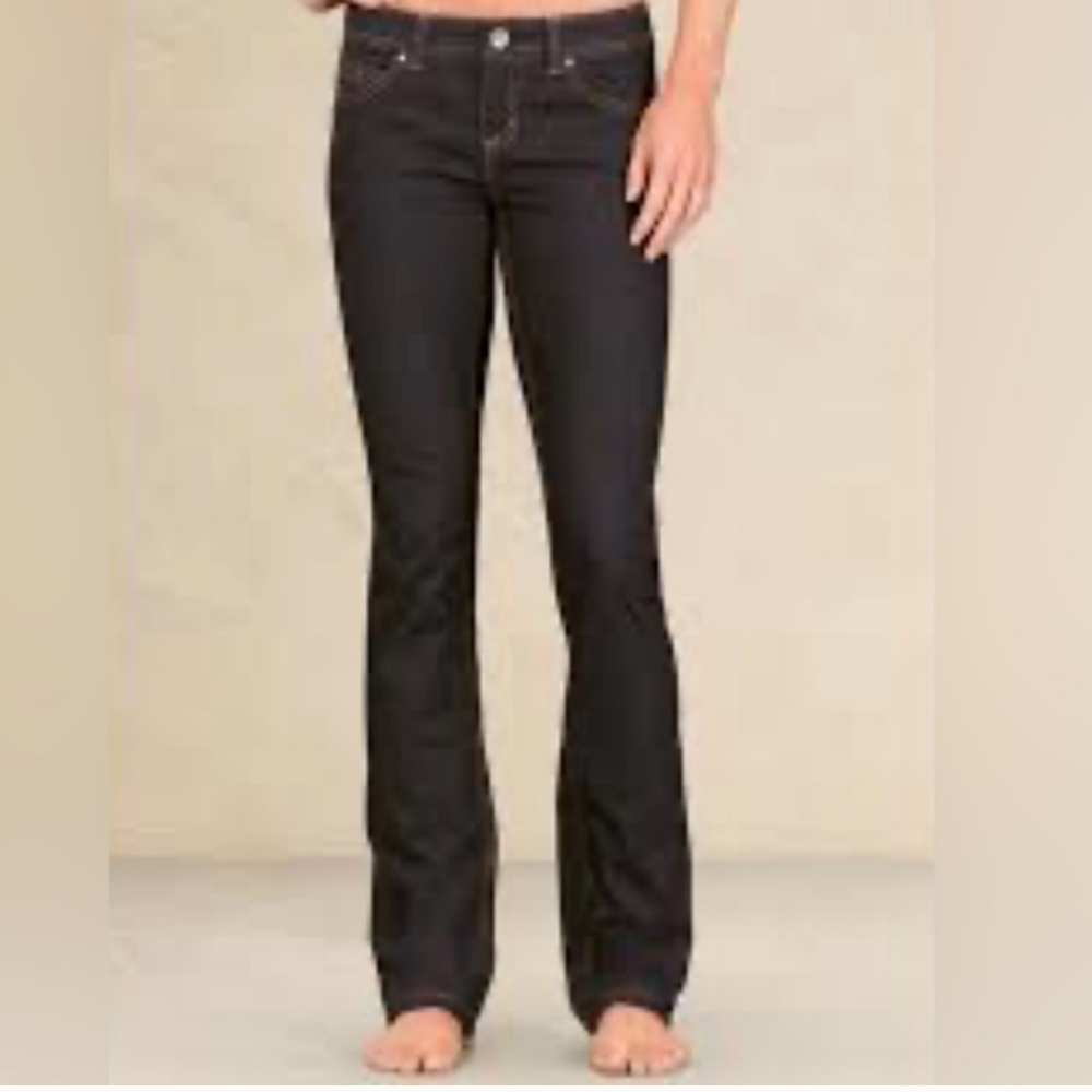 Athleta Frontier Jeans Women’s 8 Charcoal Black Straight Leg Performance Stretch